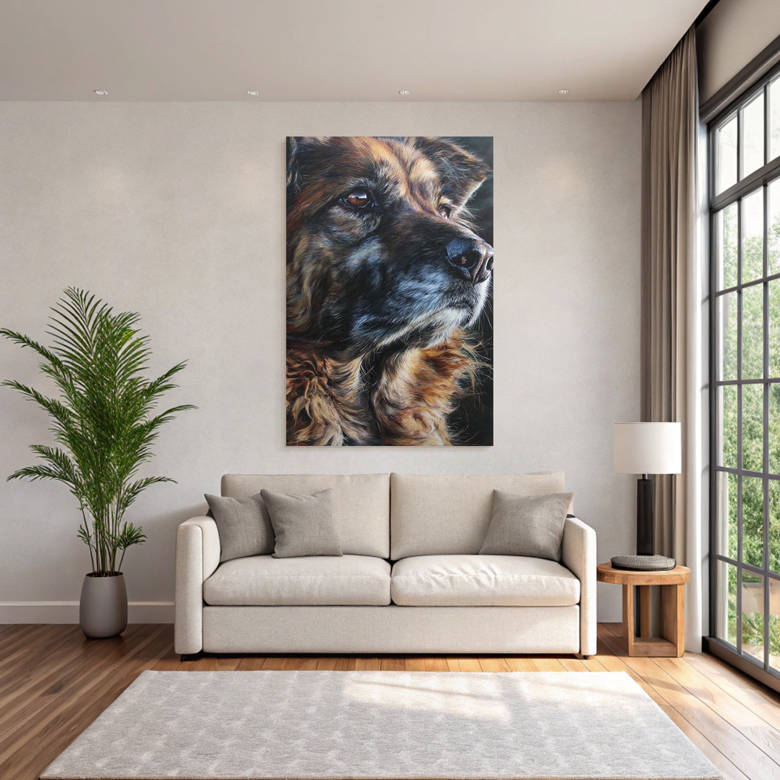Hund Porträt Realistisch Detailreich