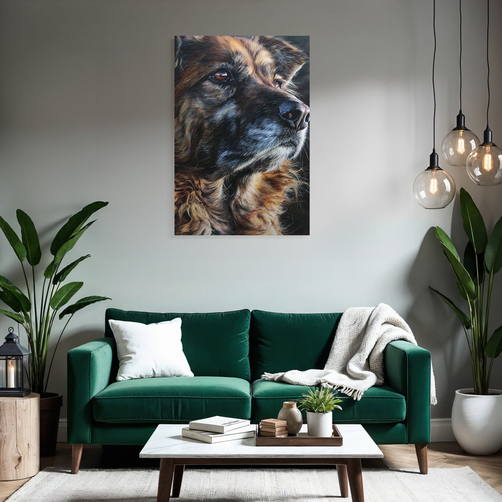 Hund Porträt Realistisch Detailreich