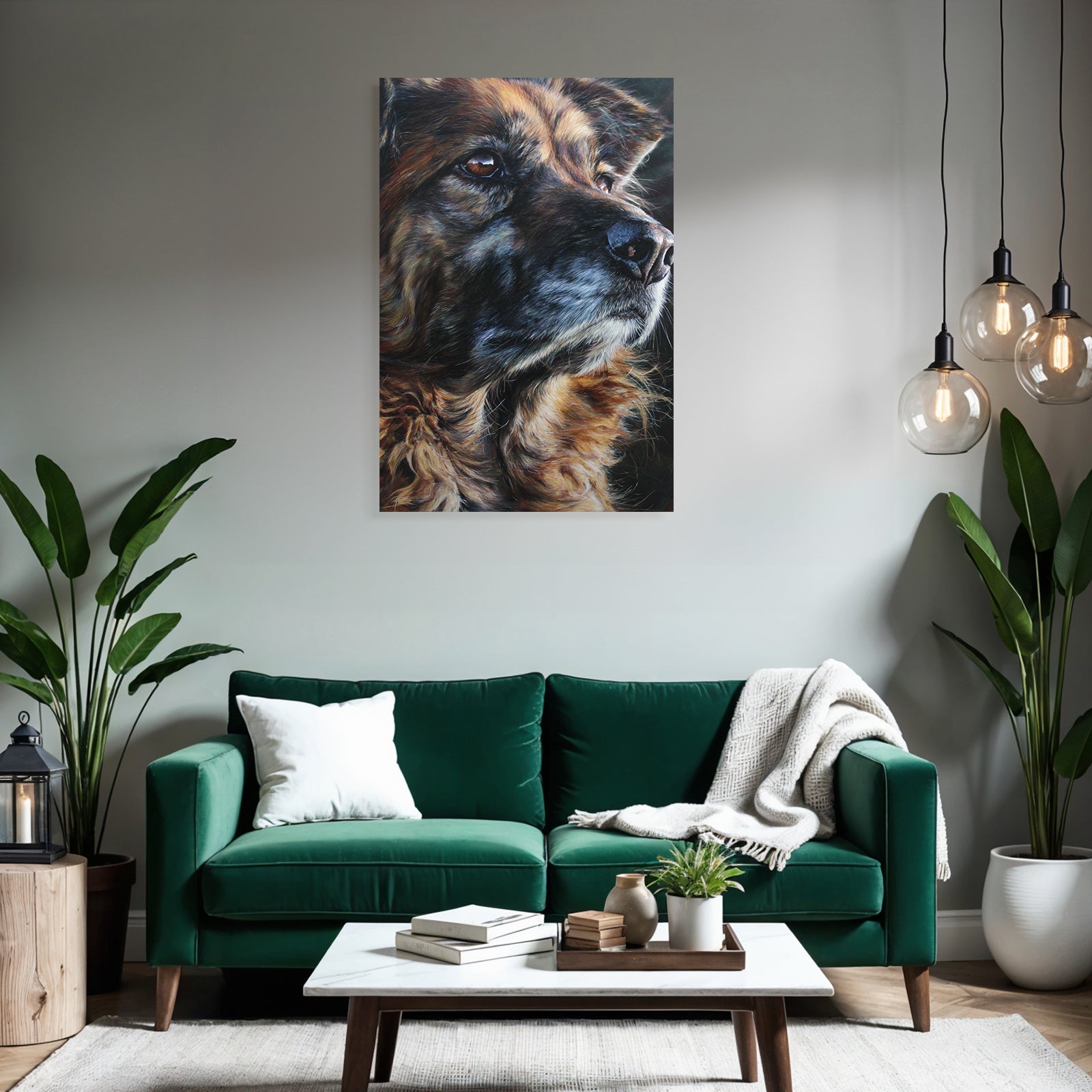 Hund Porträt Realistisch Detailreich