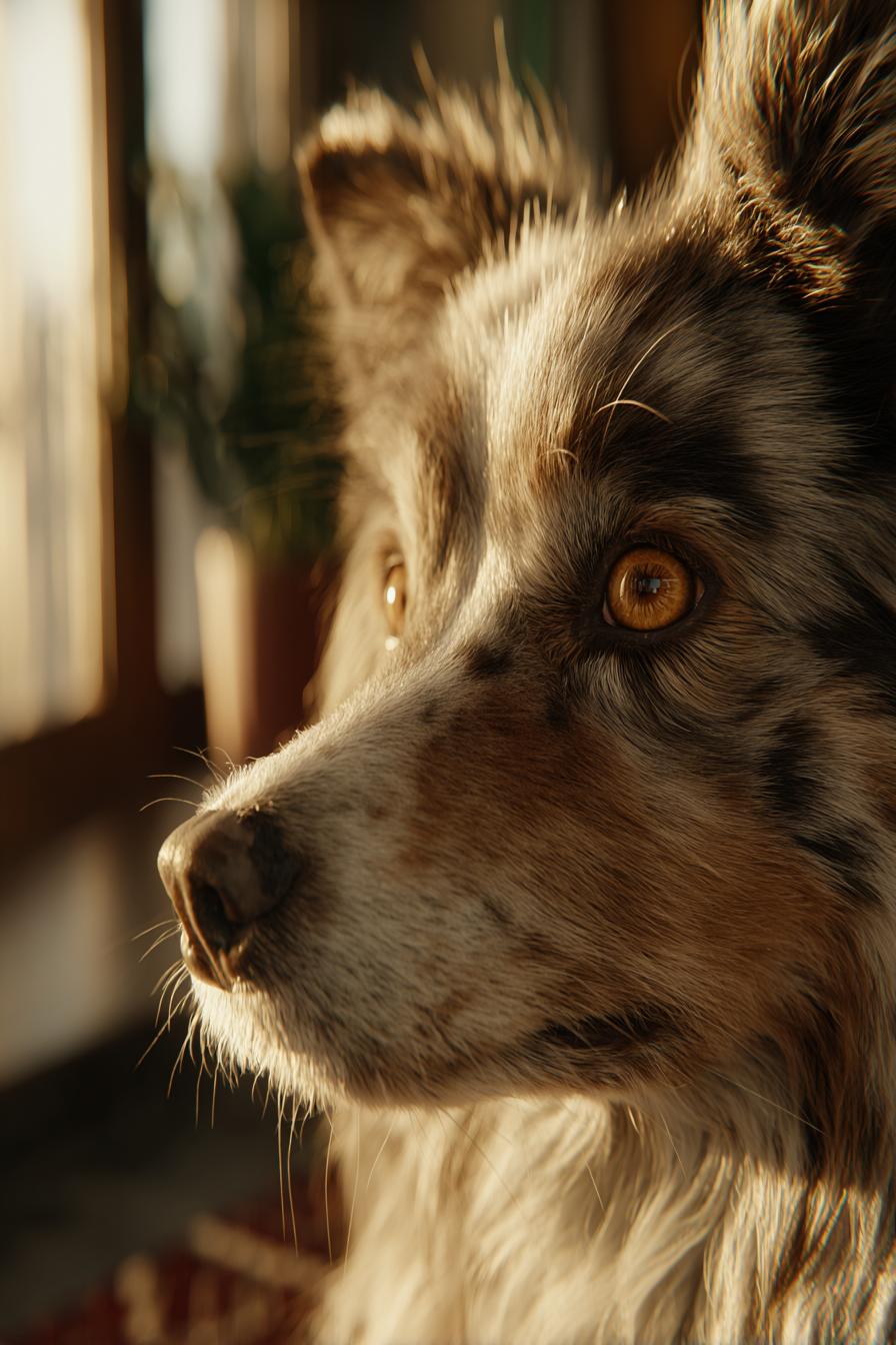 Hundeaugen Fell Details Warmes Licht | Katzen und Hunde | Tiere