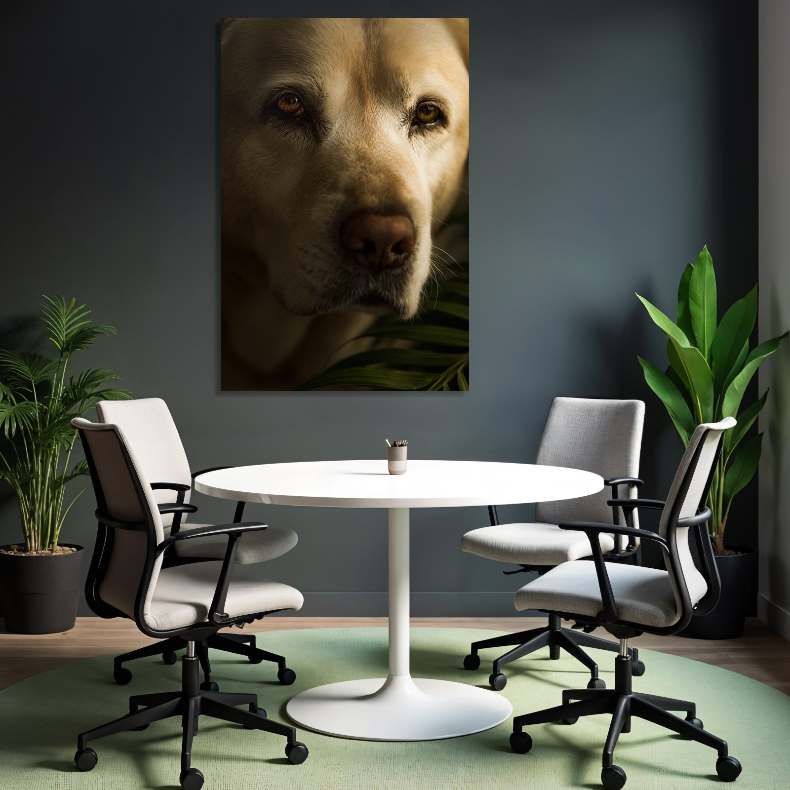 Hundeaugen Und Nase In Der Natur