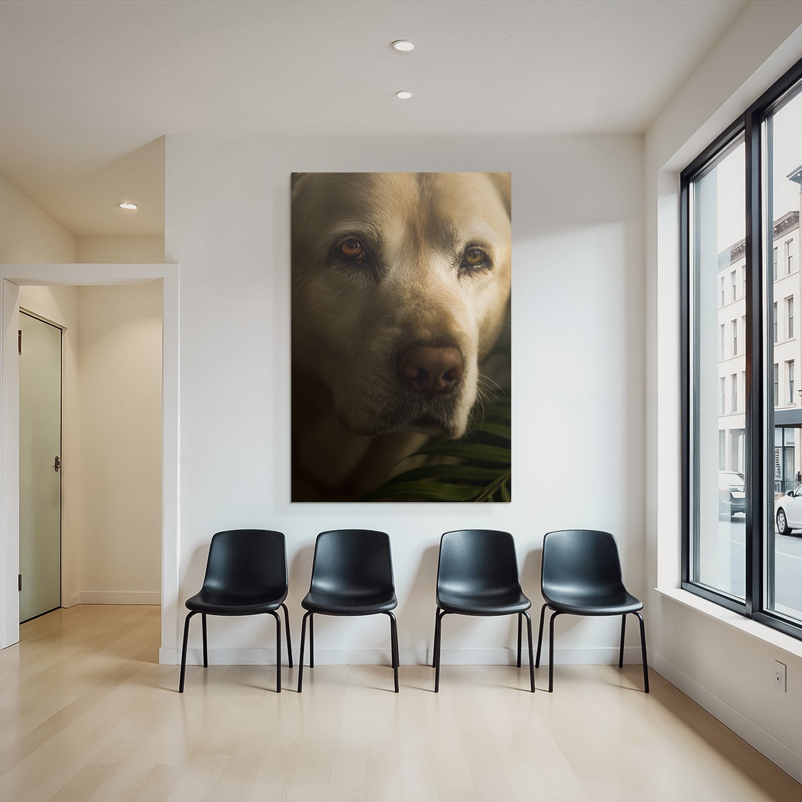 Hundeaugen Und Nase In Der Natur