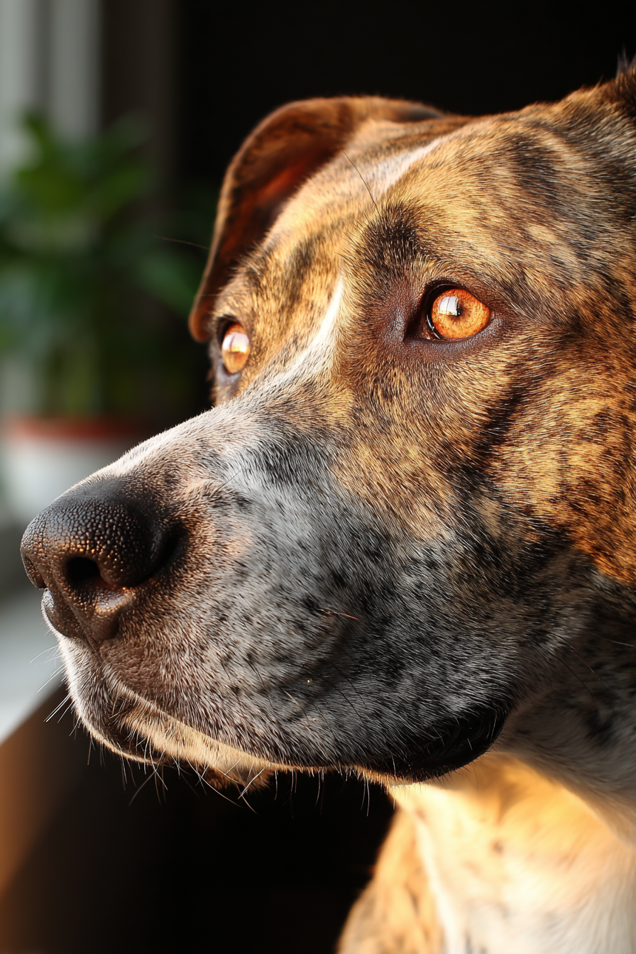 Hundegesicht Fellmuster Ausdrucksvolle Augen Warmes Licht Intime Mood | Katzen und Hunde | Tiere