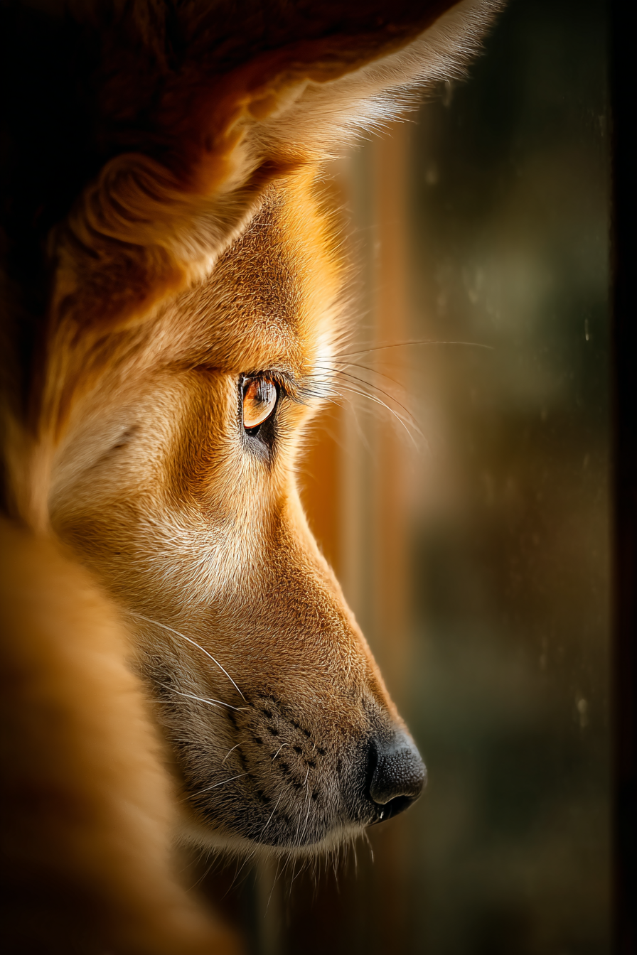 Hundesicht Im Profil Detailaufnahme | Katzen und Hunde | Tiere