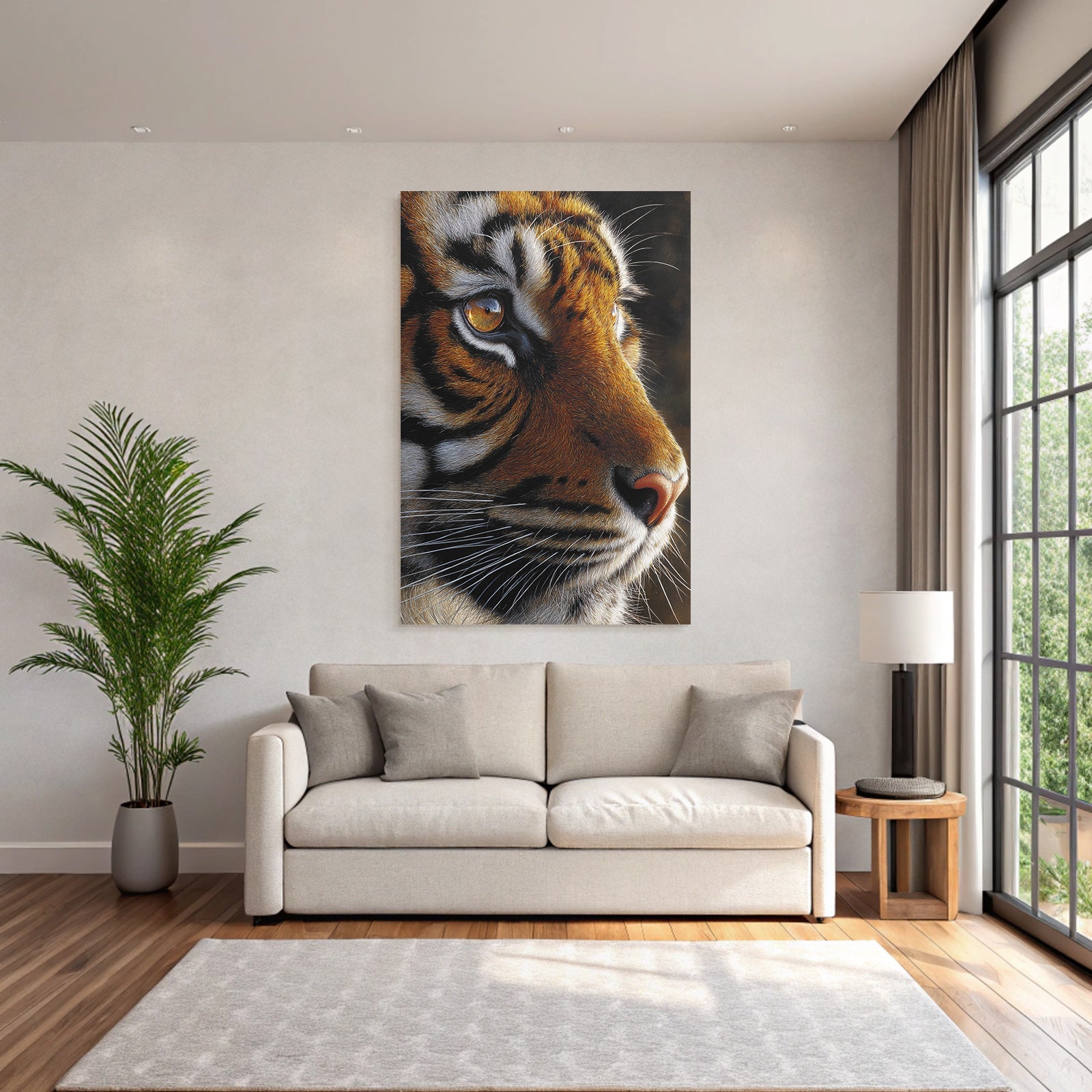 Tiger Gesicht Nahaufnahme Detailaufnahme Von Augen Und Fellmuster