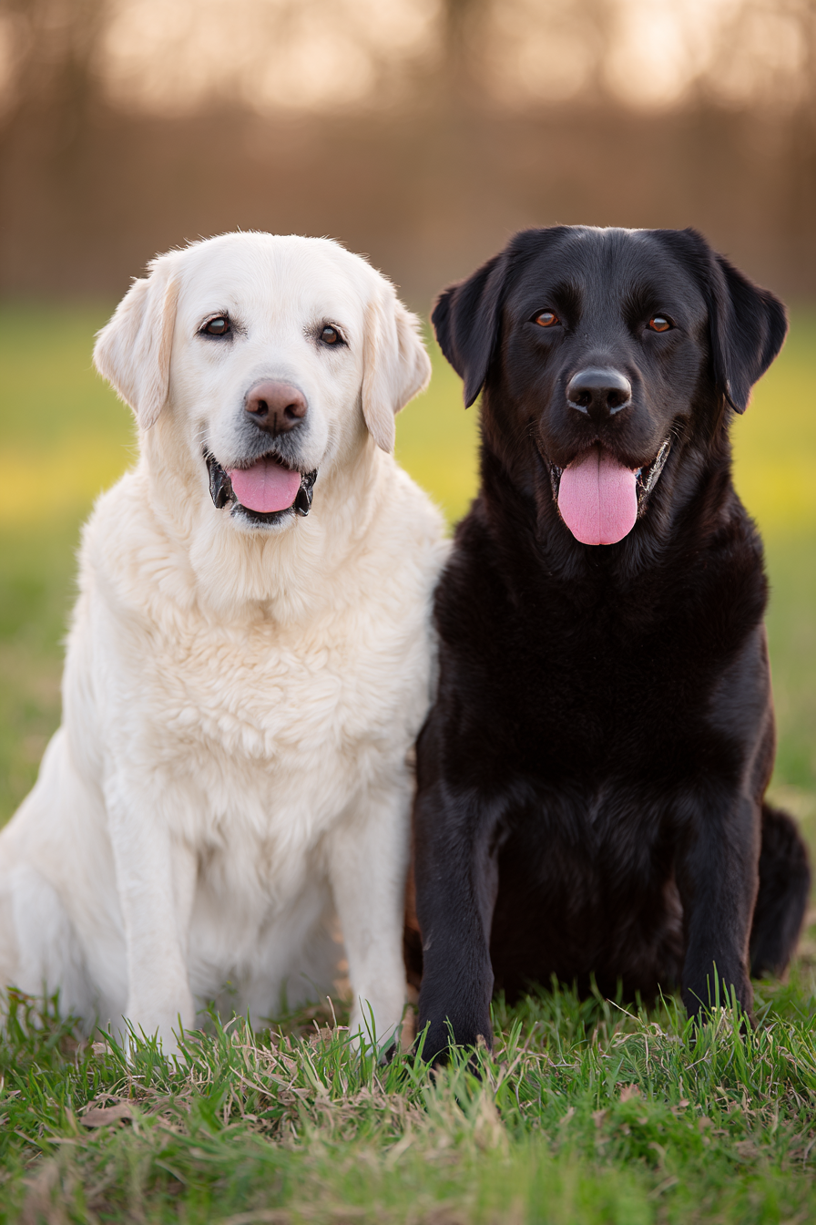 Weisse Und Schwarze Im Gras Mit Zungen Raus | Katzen und Hunde | Tiere