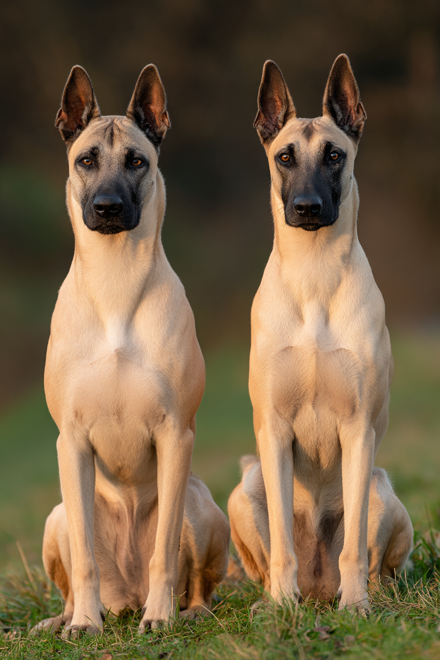 Zwei Beagle Malinois Natur Setting | Katzen und Hunde | Tiere
