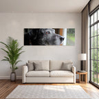 Hund Im Regenblick Von Draussen