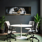 Hund Im Stillgelegten Moment Der Introspektion