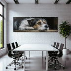 Hund Im Stillgelegten Moment Der Introspektion