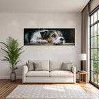 Hund Im Stillgelegten Moment Der Introspektion