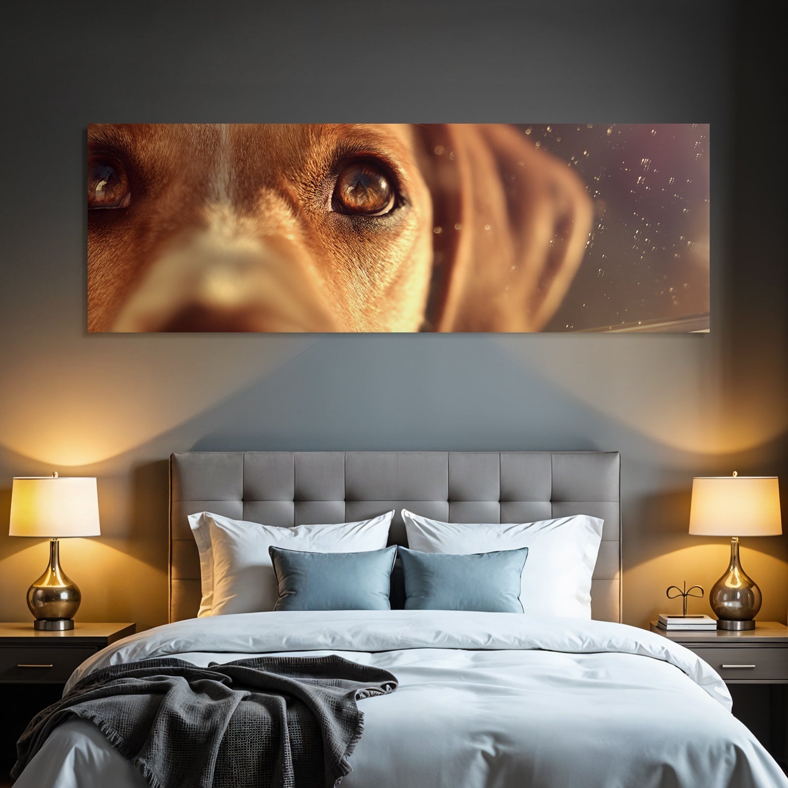 Hundegesicht Auge Und Nase Detailaufnahme