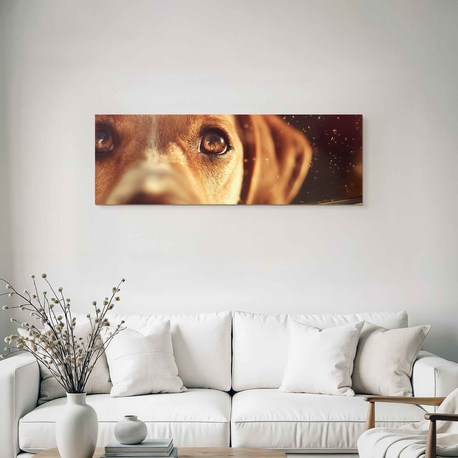 Hundegesicht Auge Und Nase Detailaufnahme