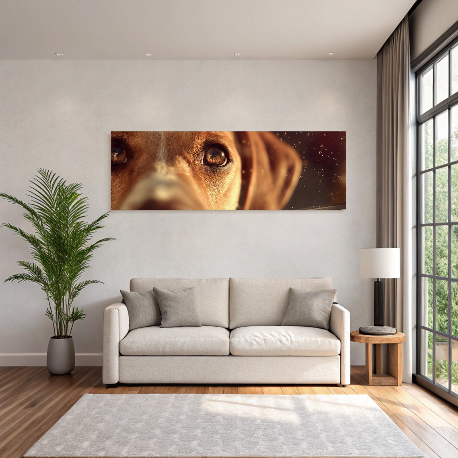 Hundegesicht Auge Und Nase Detailaufnahme