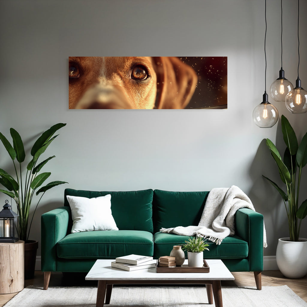 Hundegesicht Auge Und Nase Detailaufnahme