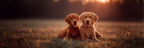 Im Feld Bei Goldener Stunde | Katzen und Hunde | Tiere