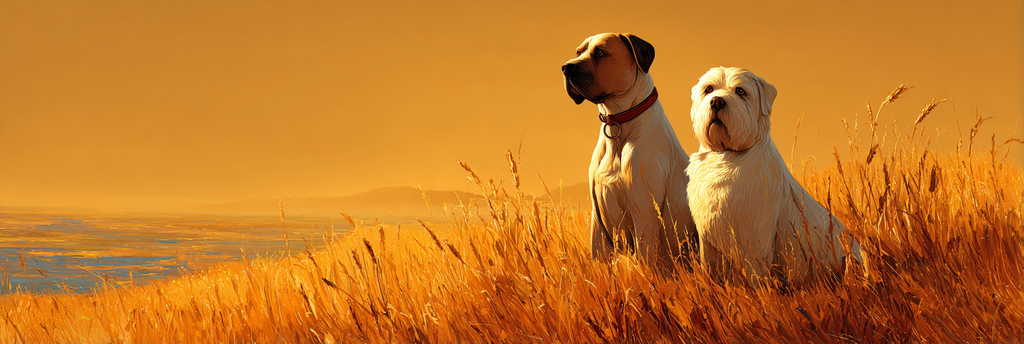 Im Feld Bei Sonnenuntergang | Katzen und Hunde | Tiere
