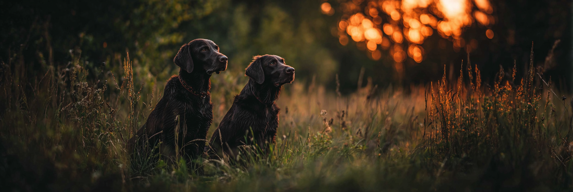 Im Grünen Feld Bei Sonnenuntergang 1 | Katzen und Hunde | Tiere