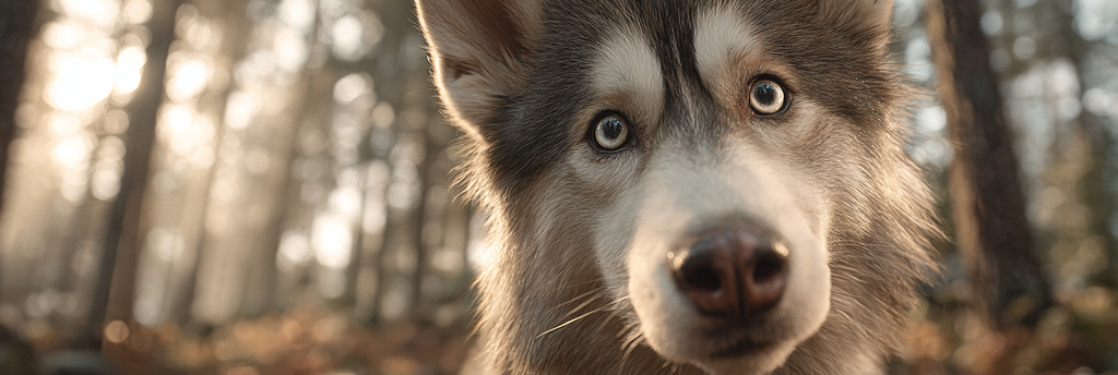 Wolf Oder Hund Nahaufnahme Im Wald Mit Diffusem Licht | Katzen und Hunde | Tiere