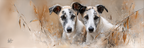 Zwei Im Realismus Vor Hintergrund Mit Foliengestaltung | Katzen und Hunde | Tiere