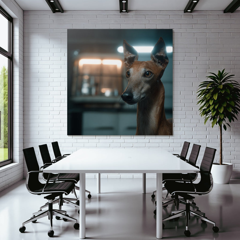 Hund Nähe Greyhound Weiches Licht