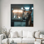 Hund Nähe Greyhound Weiches Licht