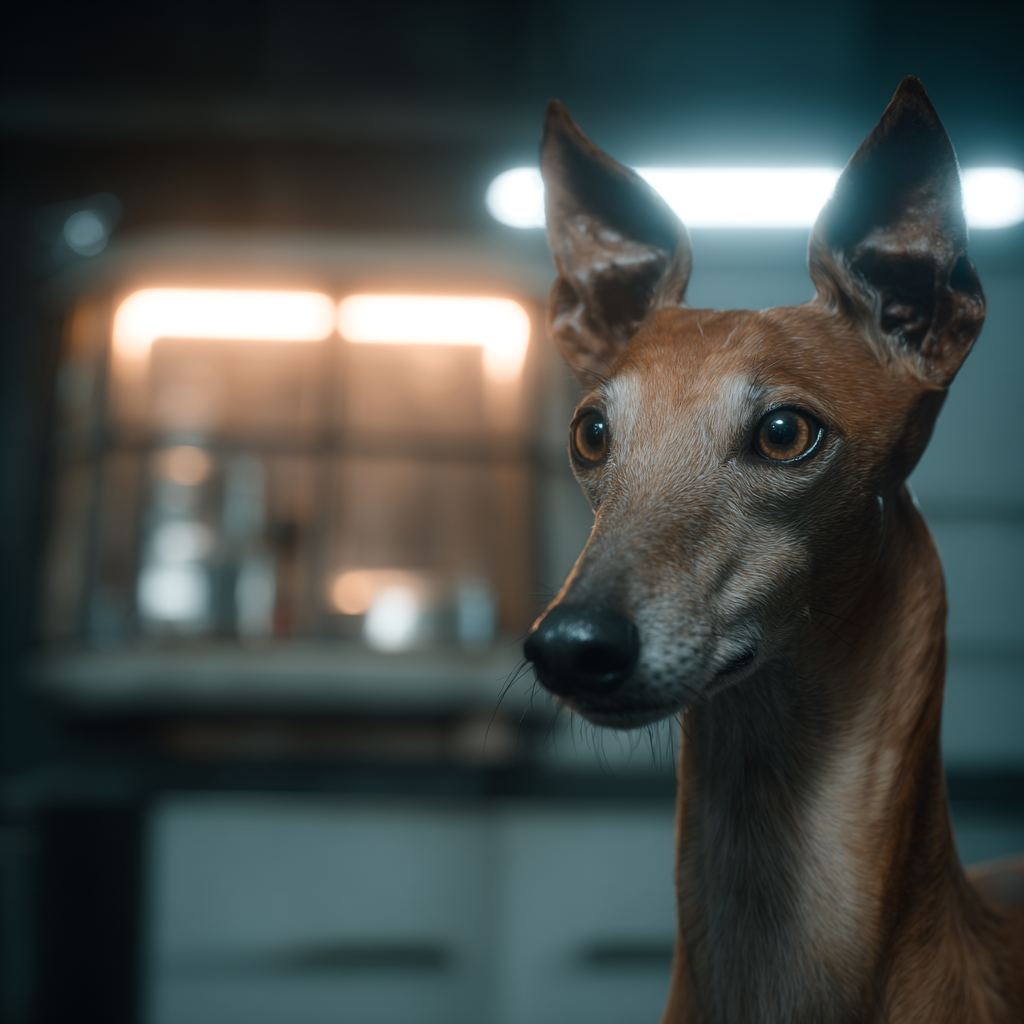 Hund Nähe Greyhound Weiches Licht | Katzen und Hunde | Tiere