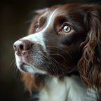 Hund Porträt Detaillierte Hautstruktur Ausdrucksstarke Augen | Katzen und Hunde | Tiere