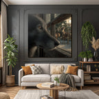 Hundesicht Fenster Deer Hintergrund Natur