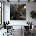 Hundesicht Fenster Deer Hintergrund Natur