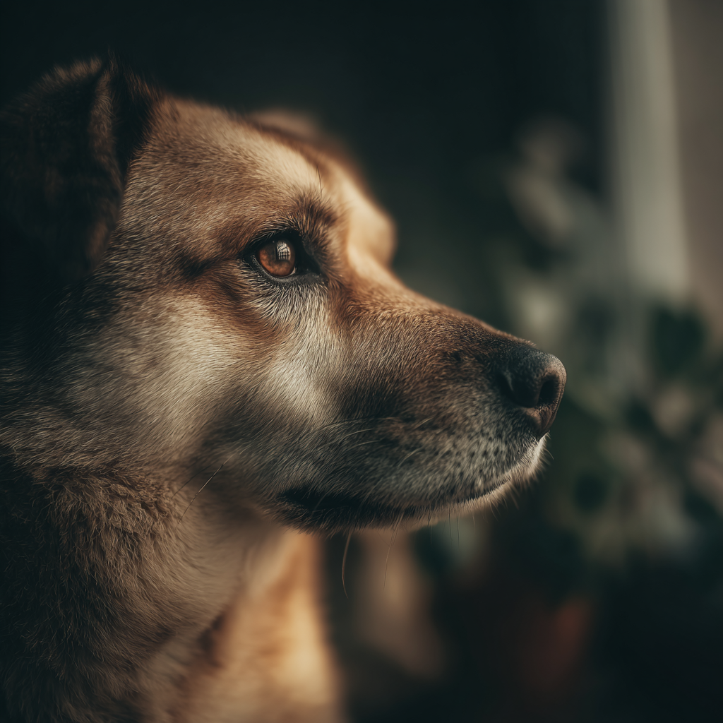 Hundesicht Profil Weiches Licht Augen Felltexture | Katzen und Hunde | Tiere