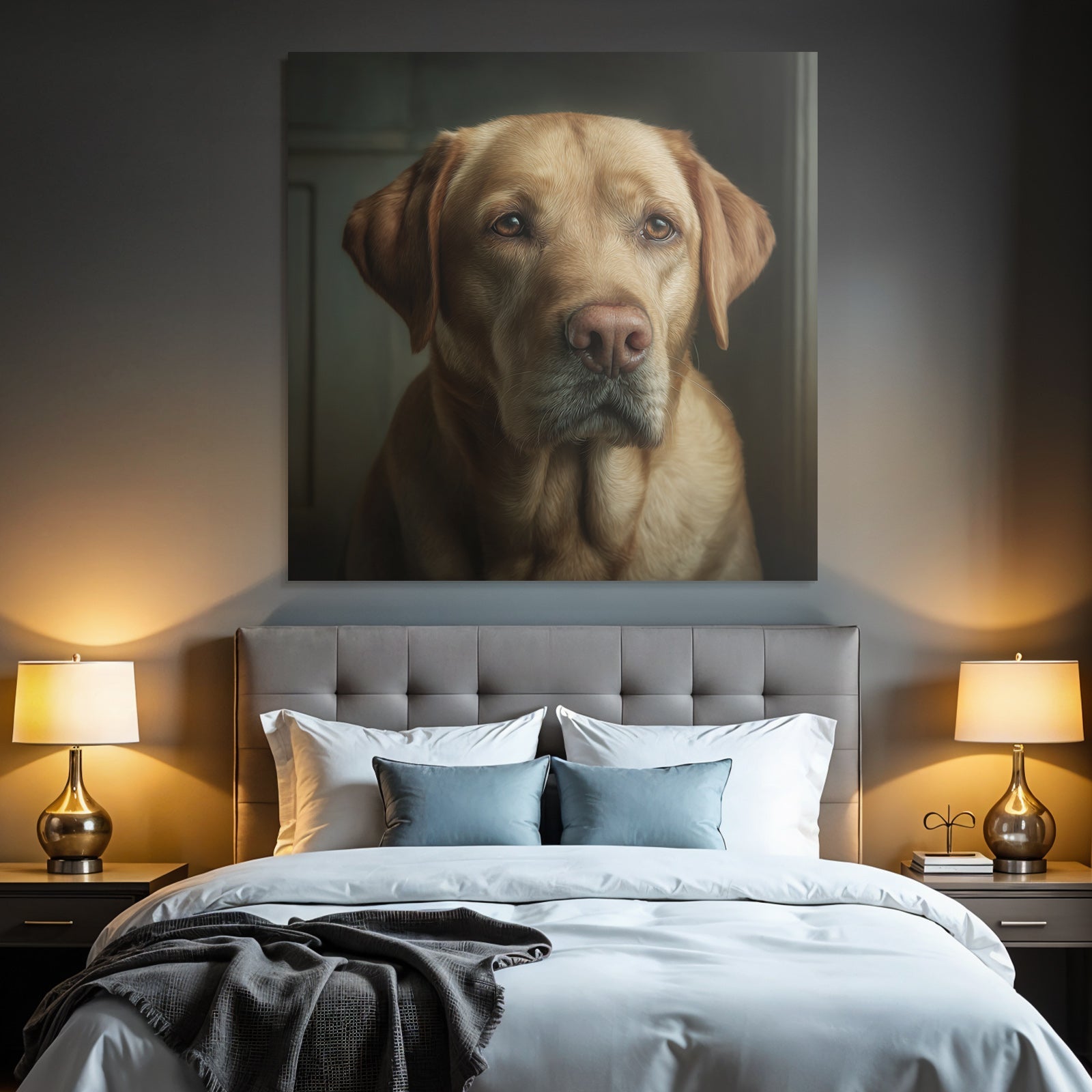 Labrador Retriever Portrait Realistisch Hund Portrait