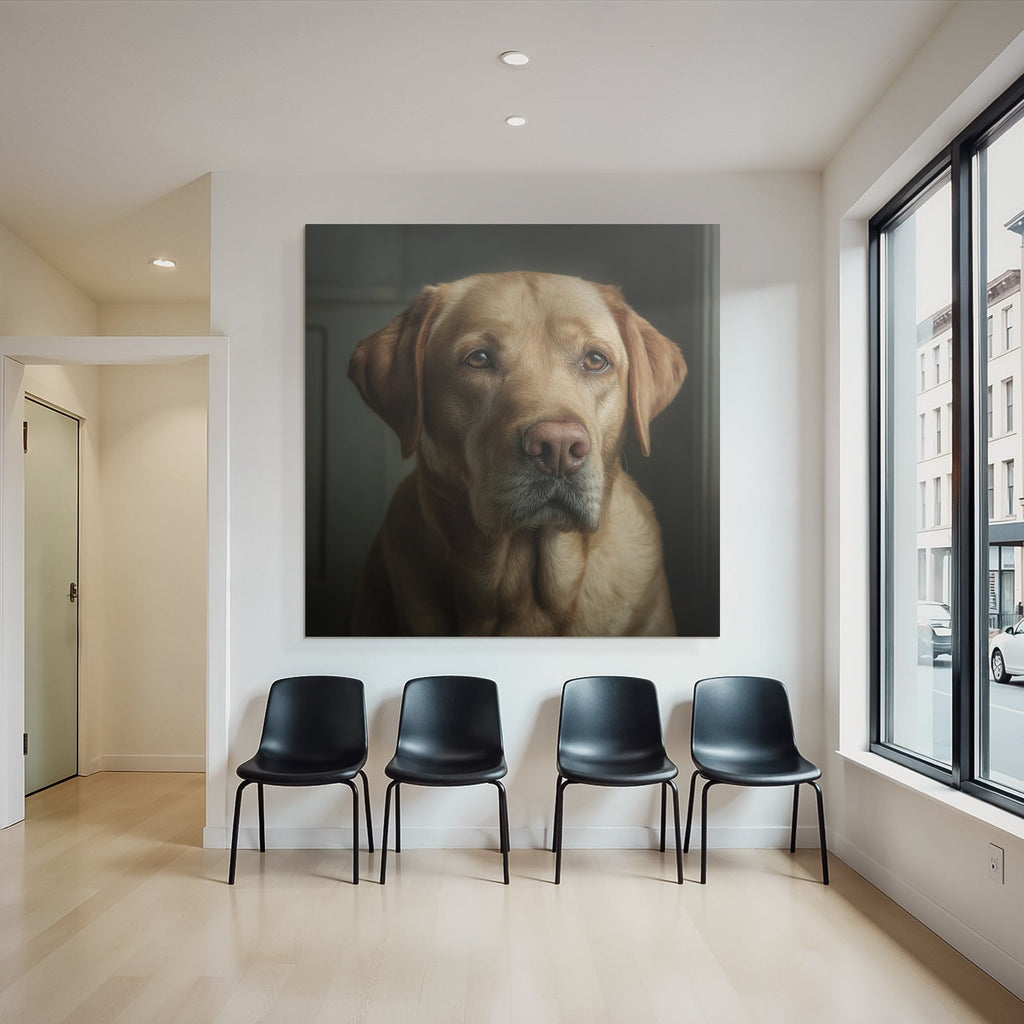 Labrador Retriever Portrait Realistisch Hund Portrait