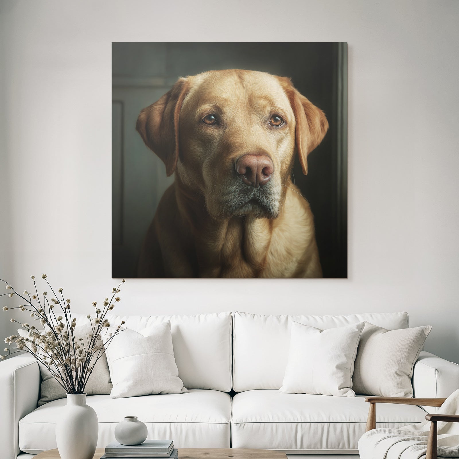 Labrador Retriever Portrait Realistisch Hund Portrait