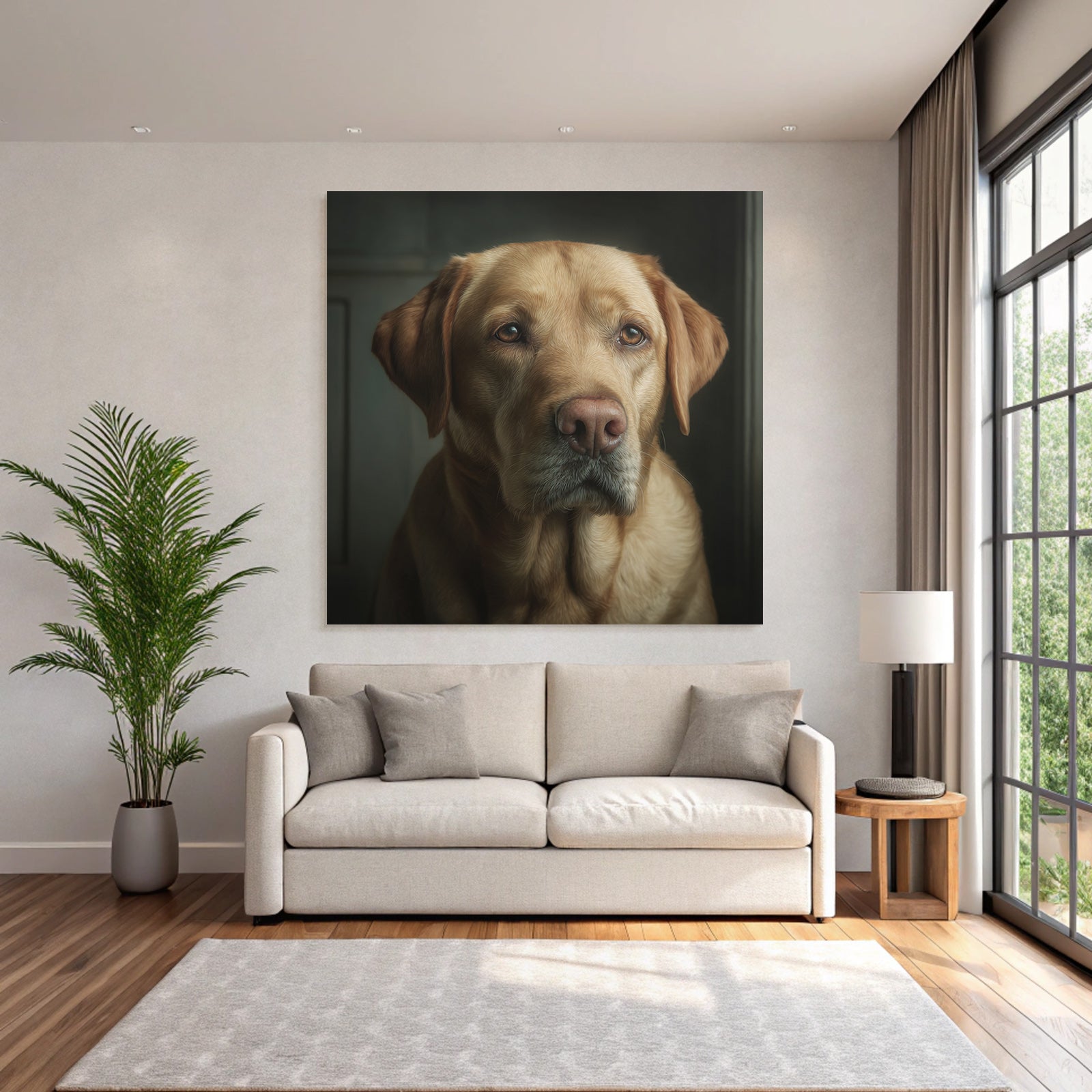 Labrador Retriever Portrait Realistisch Hund Portrait