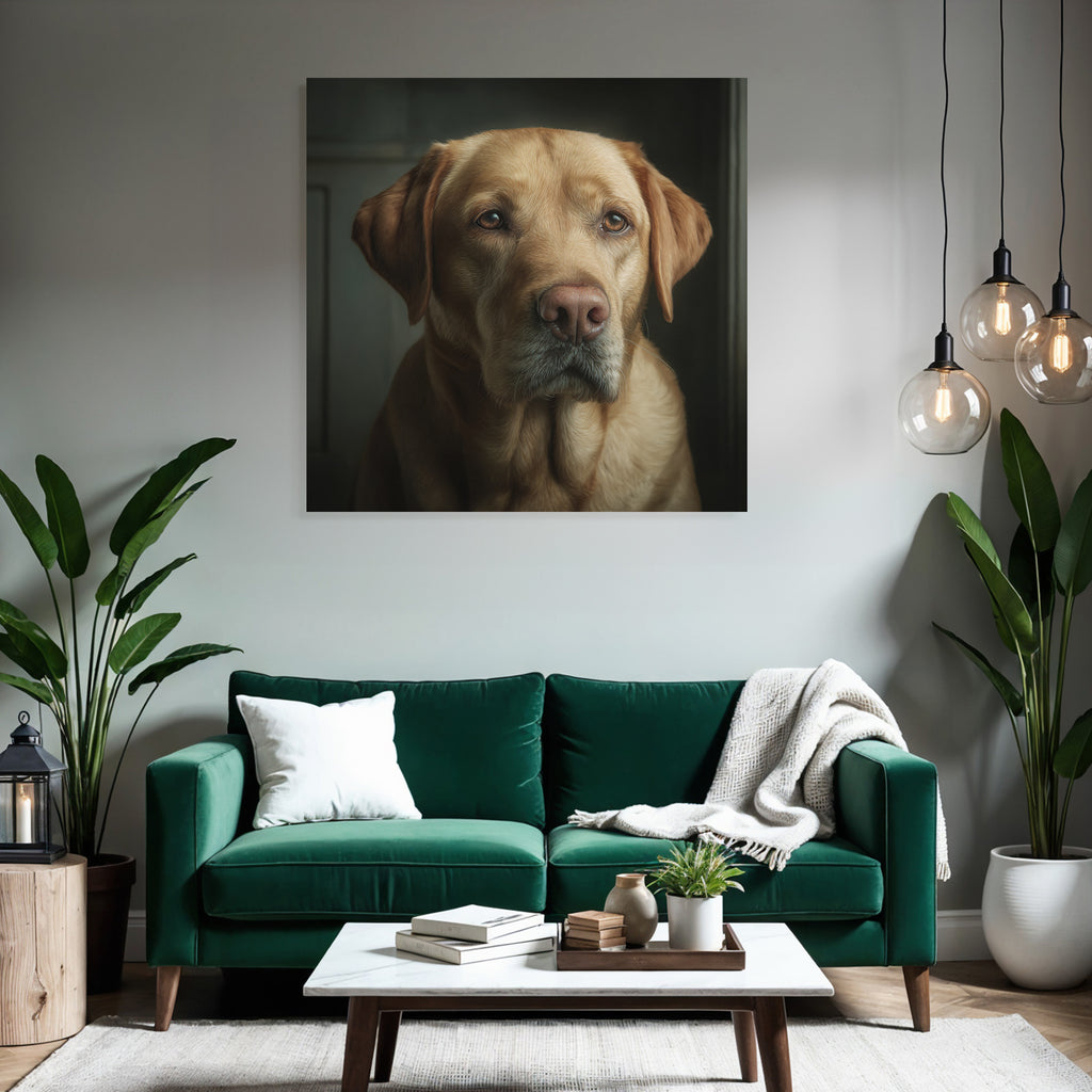 Labrador Retriever Portrait Realistisch Hund Portrait