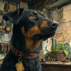 Nahaufnahme Hund Rottweiler Felltextur Ausdruck Dokumente Pflanzen | Katzen und Hunde | Tiere