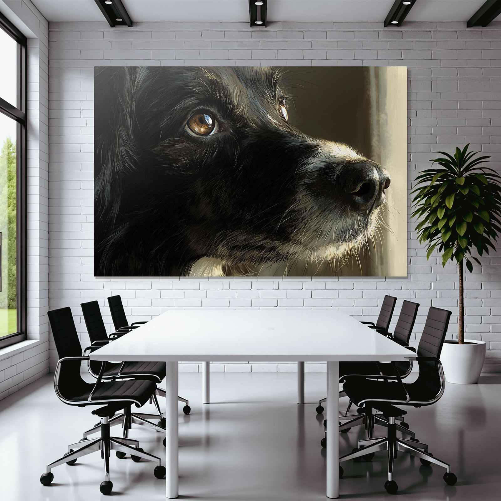 Hund Porträt Ausdrucksvoll Detailiert