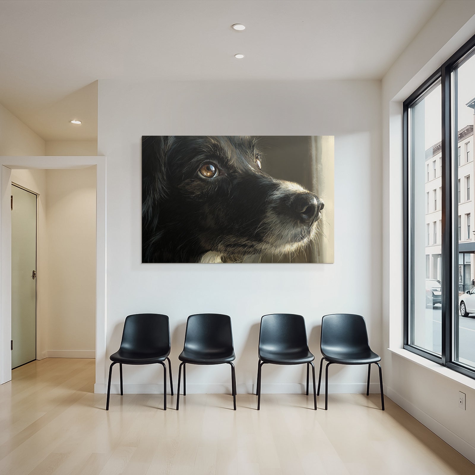 Hund Porträt Ausdrucksvoll Detailiert