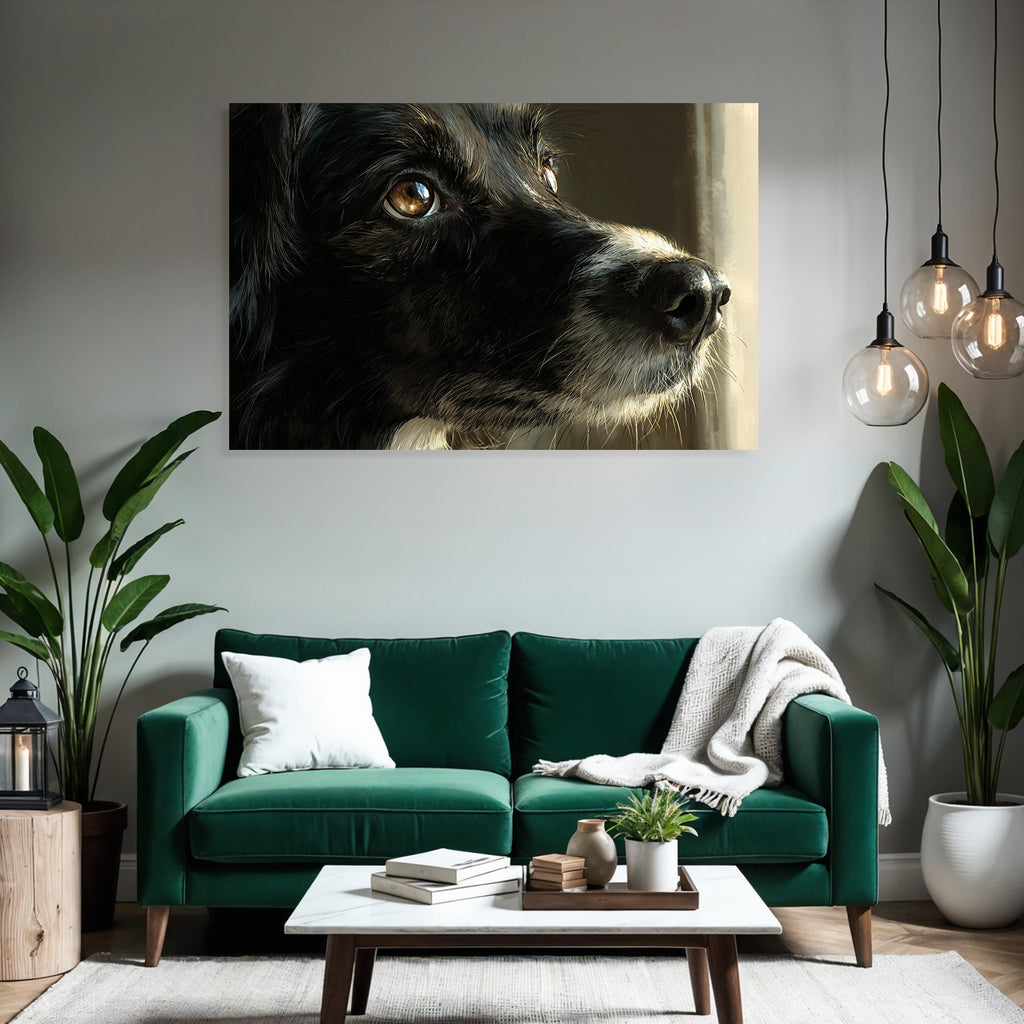Hund Porträt Ausdrucksvoll Detailiert