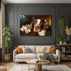 Hund Und Orchidee Braun Weiss Mit Amber Augen