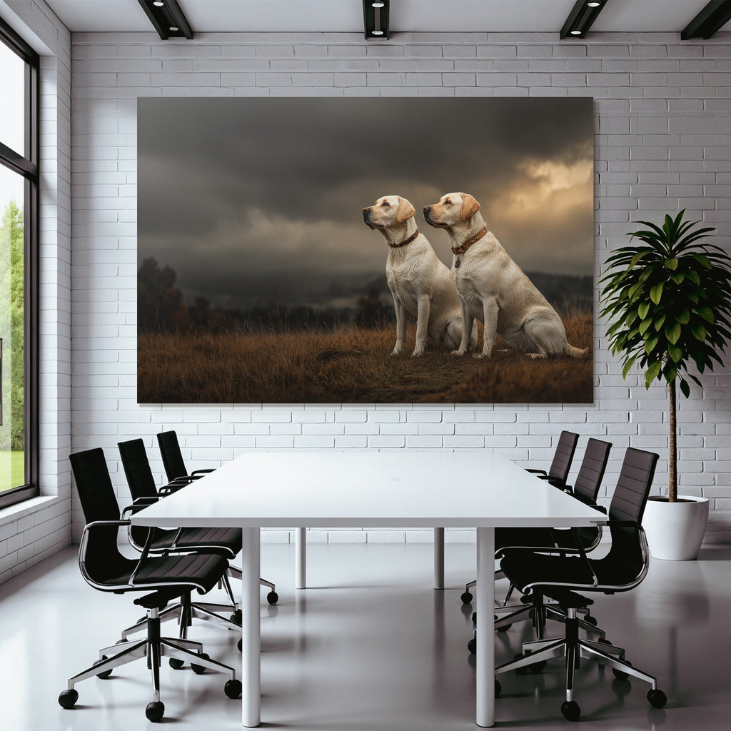 In Der Natur Labrador Retriever Moody Himmel