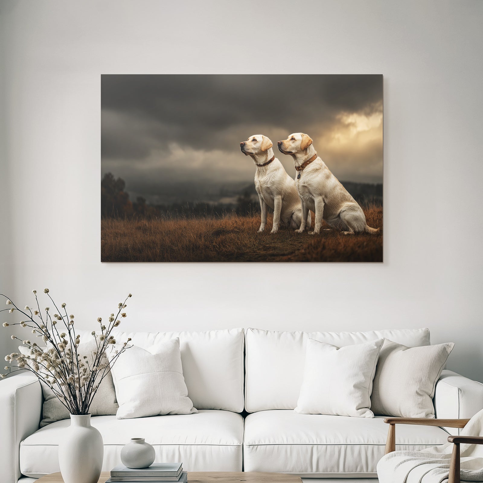 In Der Natur Labrador Retriever Moody Himmel