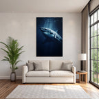 Meeres Grosser Haifisch Unterwasser Dramatisch