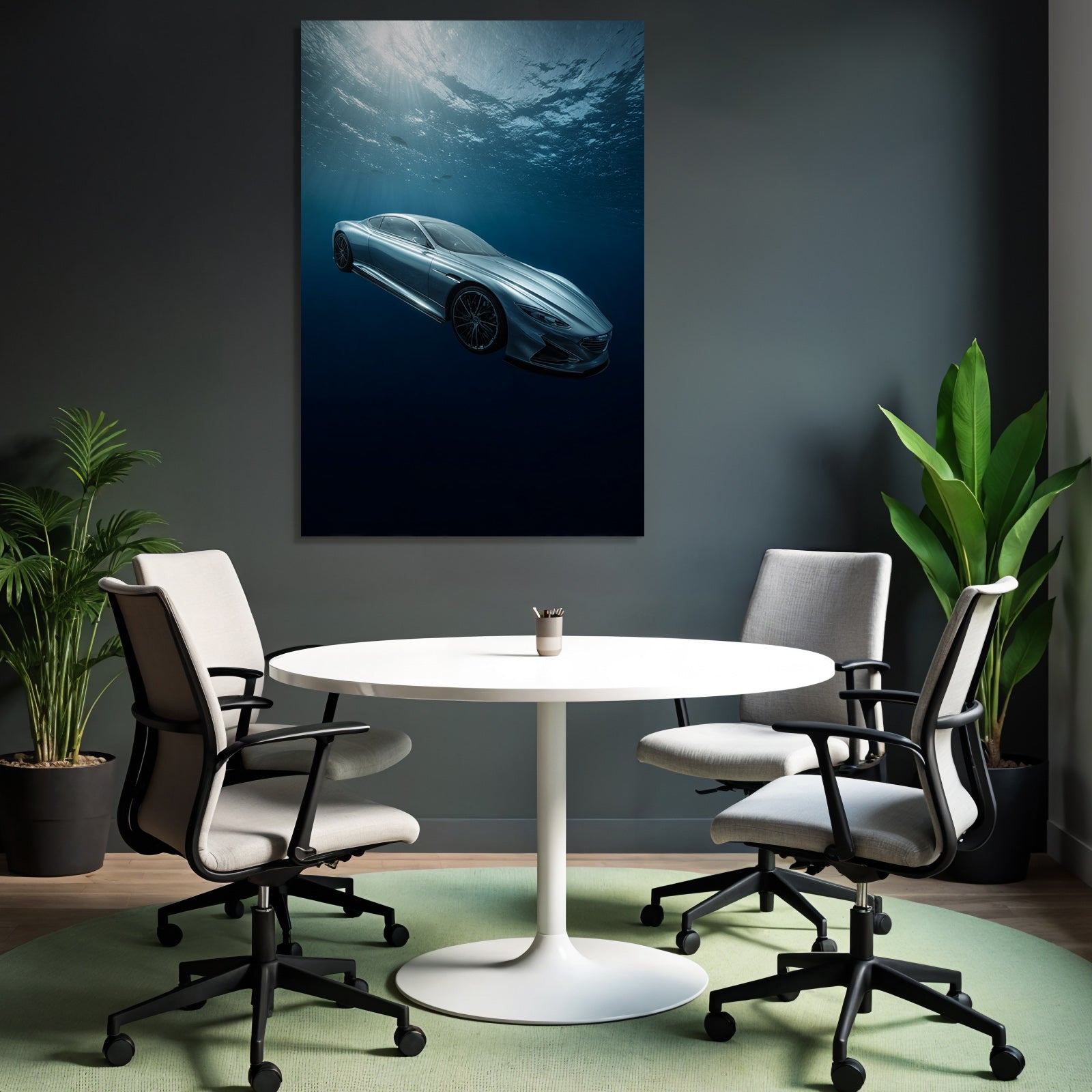 Meeres Modernes Auto Unter Wasser Futuristisches Design