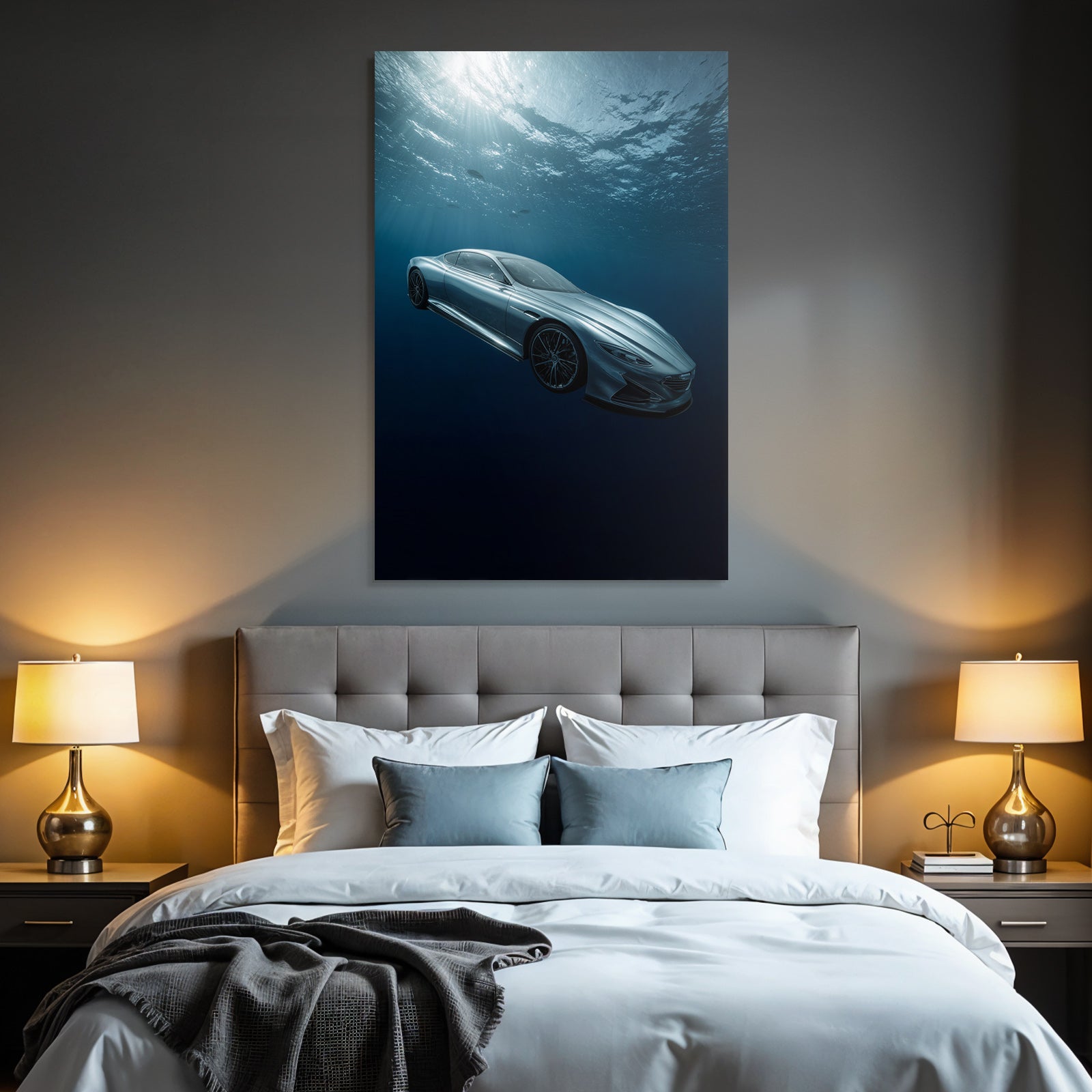 Meeres Modernes Auto Unter Wasser Futuristisches Design