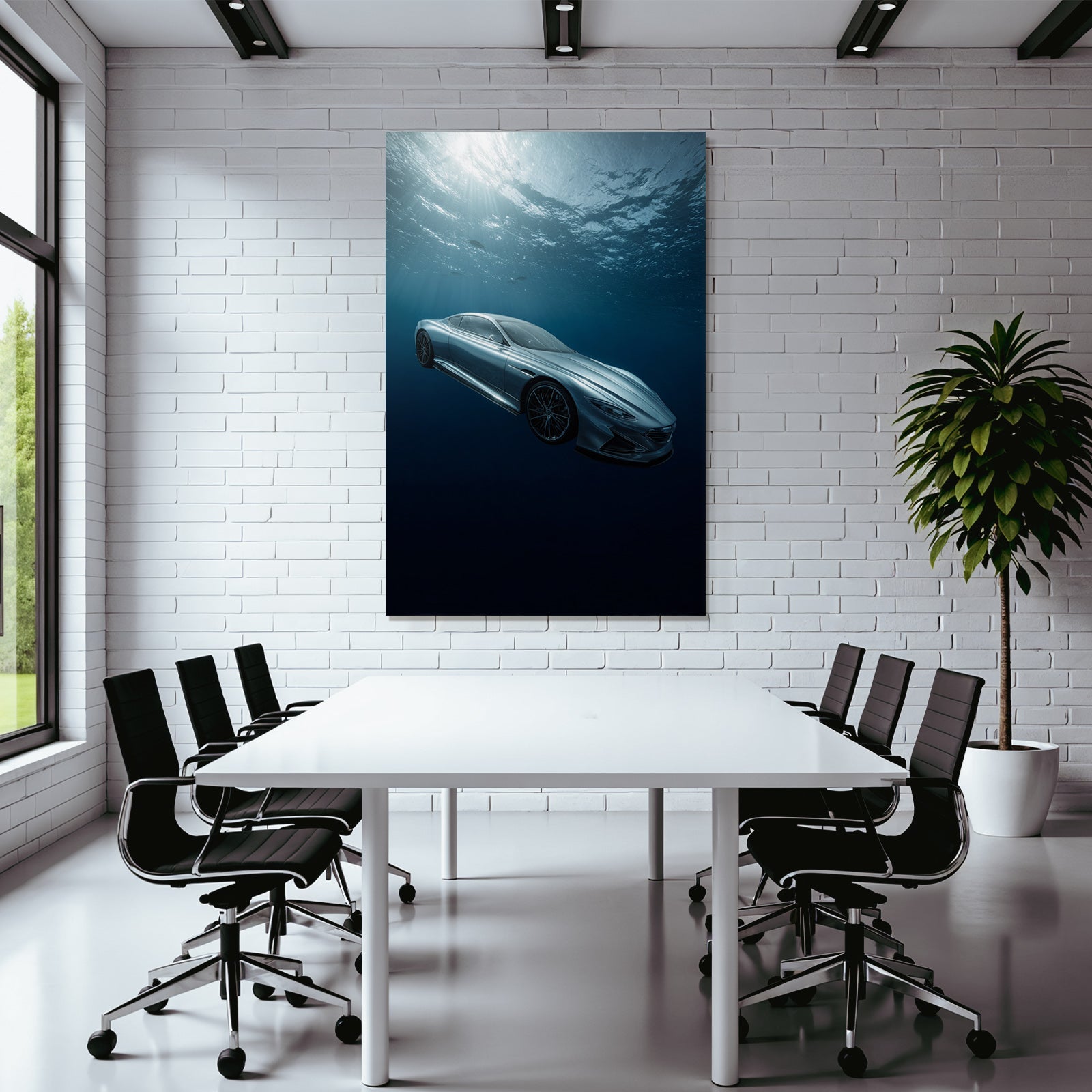 Meeres Modernes Auto Unter Wasser Futuristisches Design