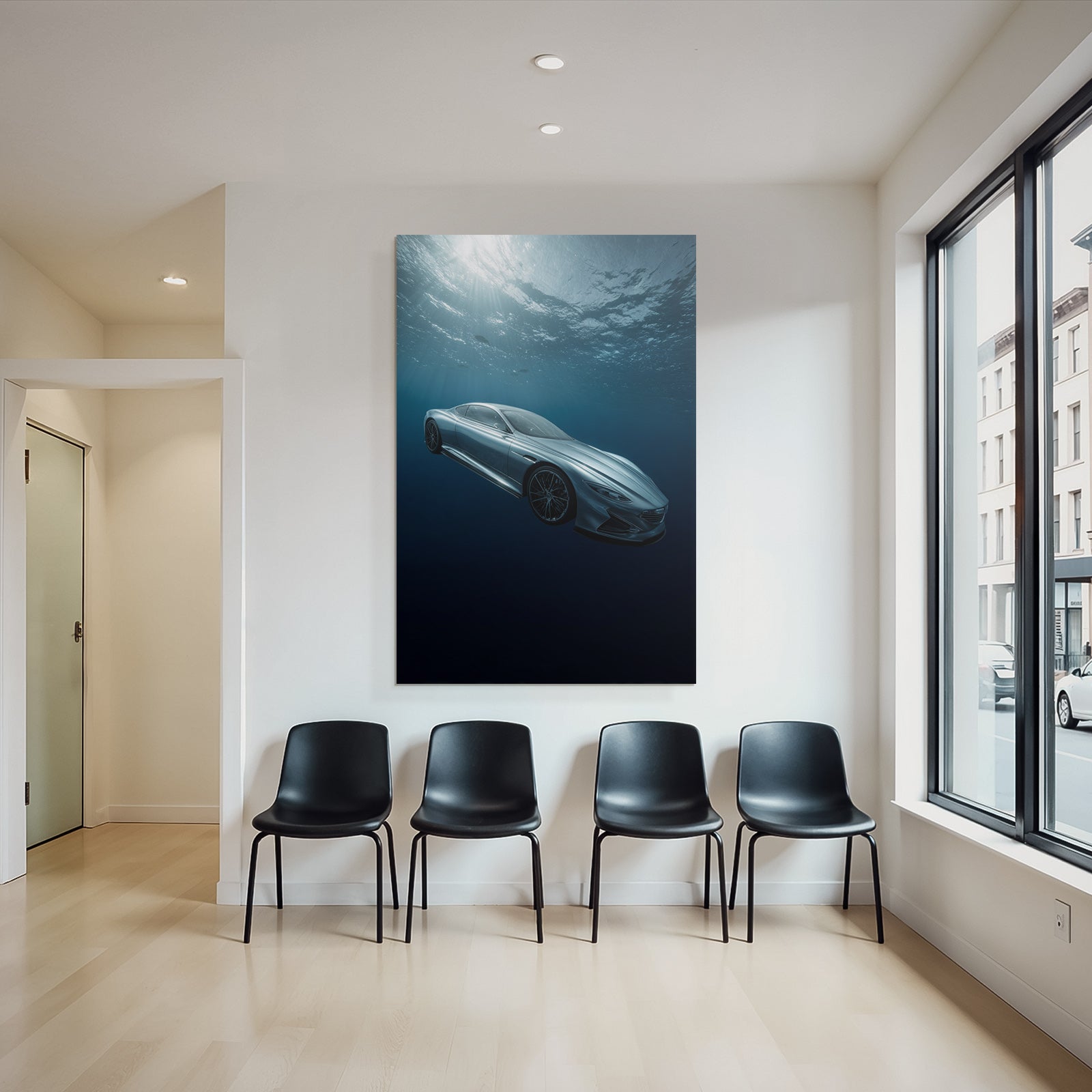 Meeres Modernes Auto Unter Wasser Futuristisches Design