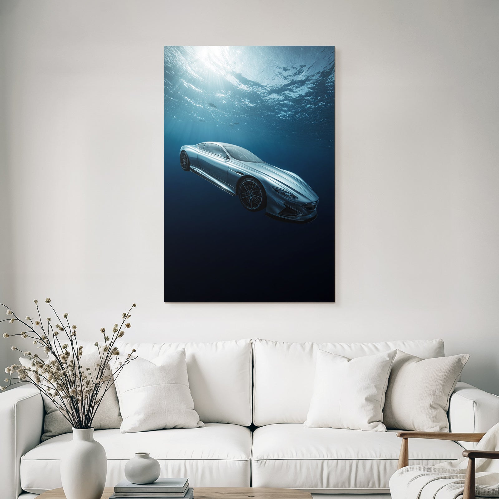 Meeres Modernes Auto Unter Wasser Futuristisches Design