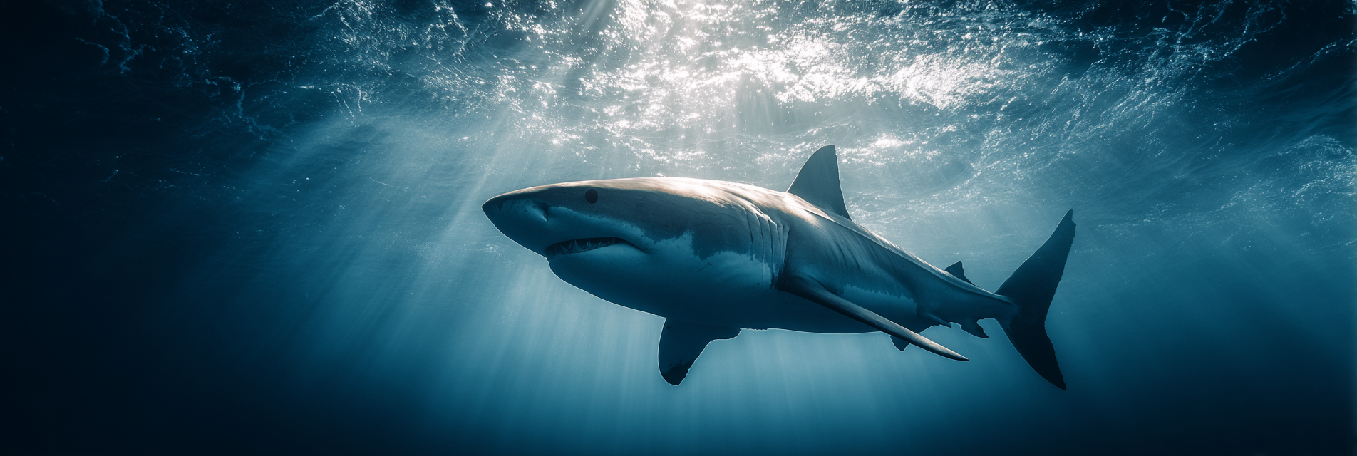 Meeres Hai Im Unterwasser Mit Dunkelblaüm Ozeanlicht | Meerestiere | Tiere